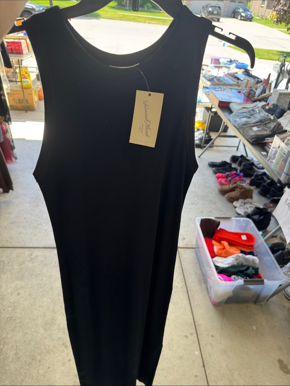 Vineyard Vines Black Sleeveless Maxi Dress
